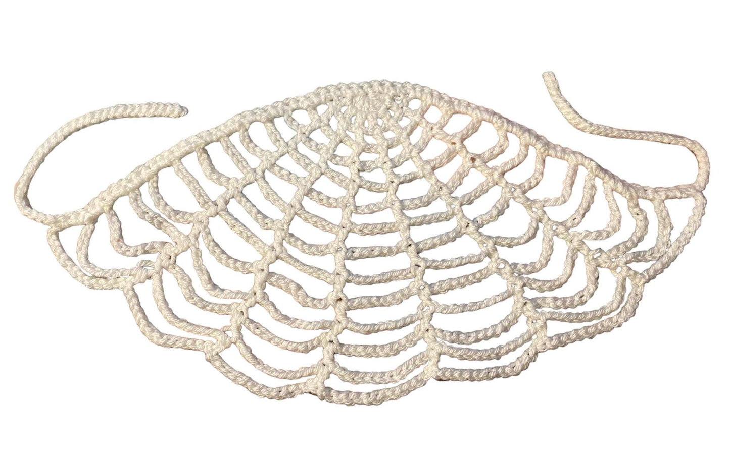 Handmade Crocheted Acrylic Spider Web Bandana Unique Headscarf For Halloween