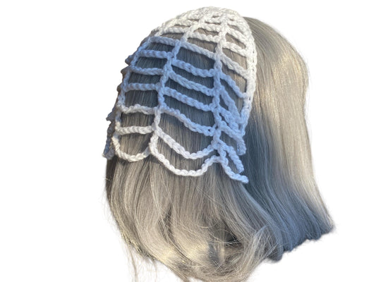 Handmade Crocheted Spider Web Bandana Unique Headscarf For Halloween