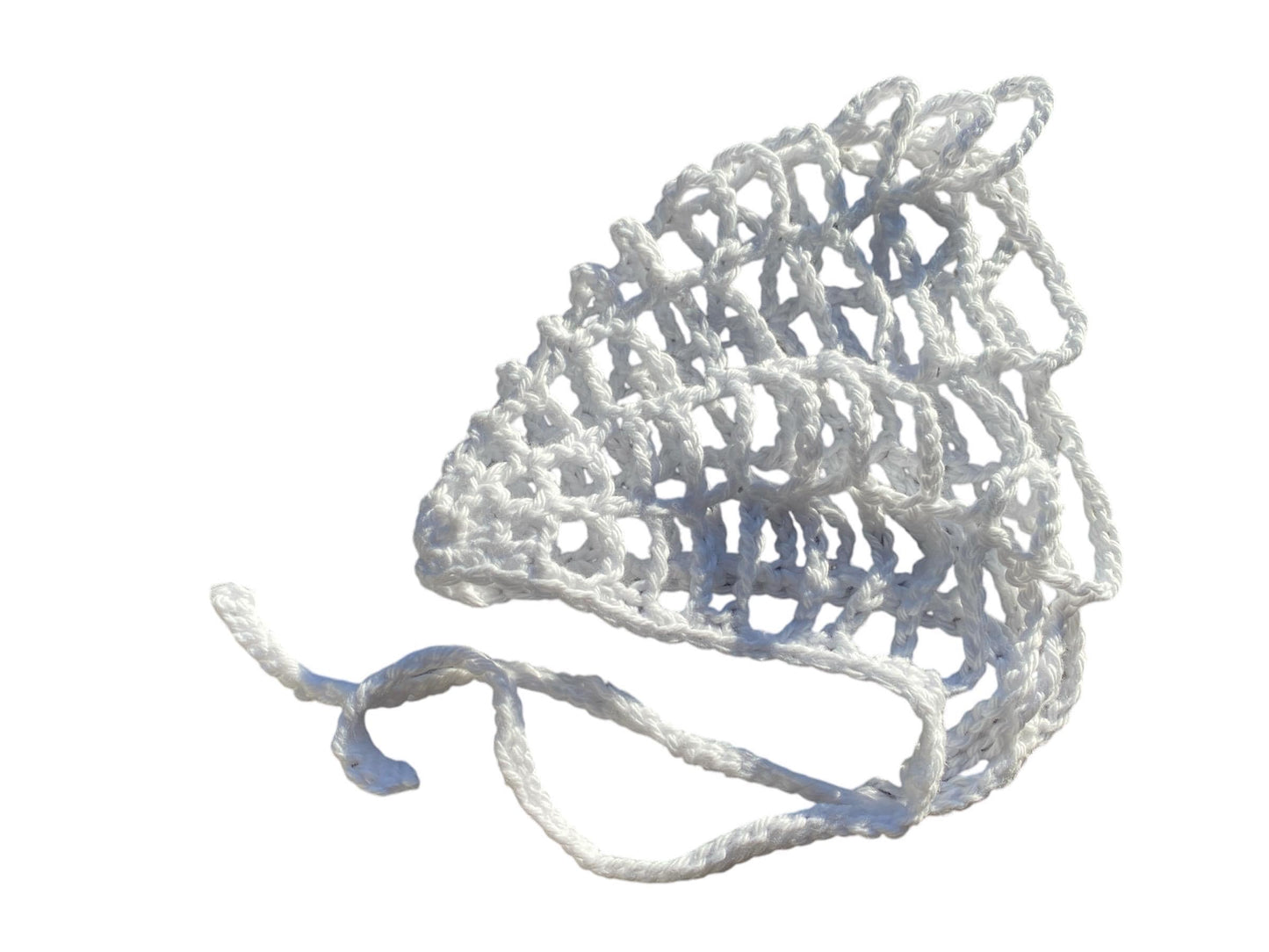 Handmade Crocheted Spider Web Bandana Unique Headscarf For Halloween