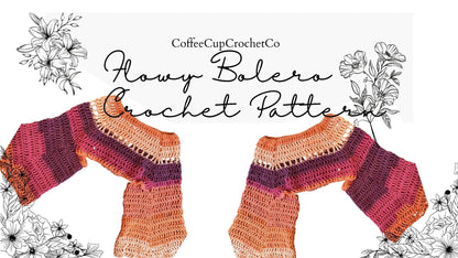 Flowy Bolero Shrug Crochet Pattern For Crocheters