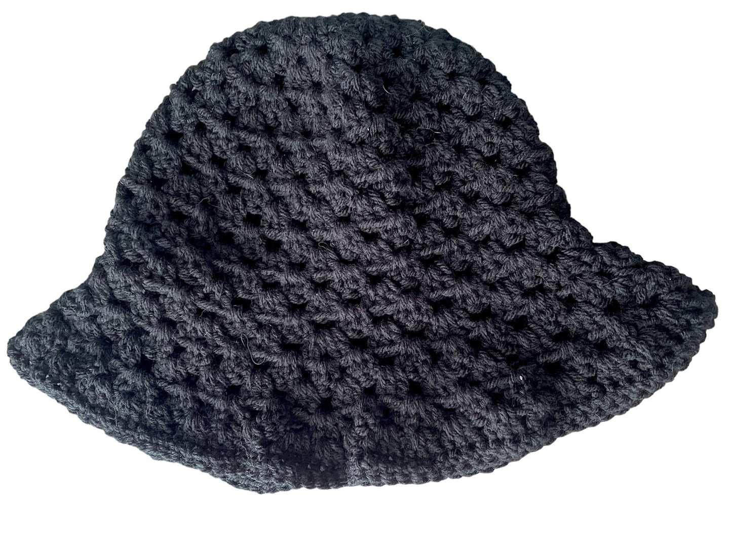 Gorro de pescador de crochet hecho en casa, gorro de punto de abuelita para verano