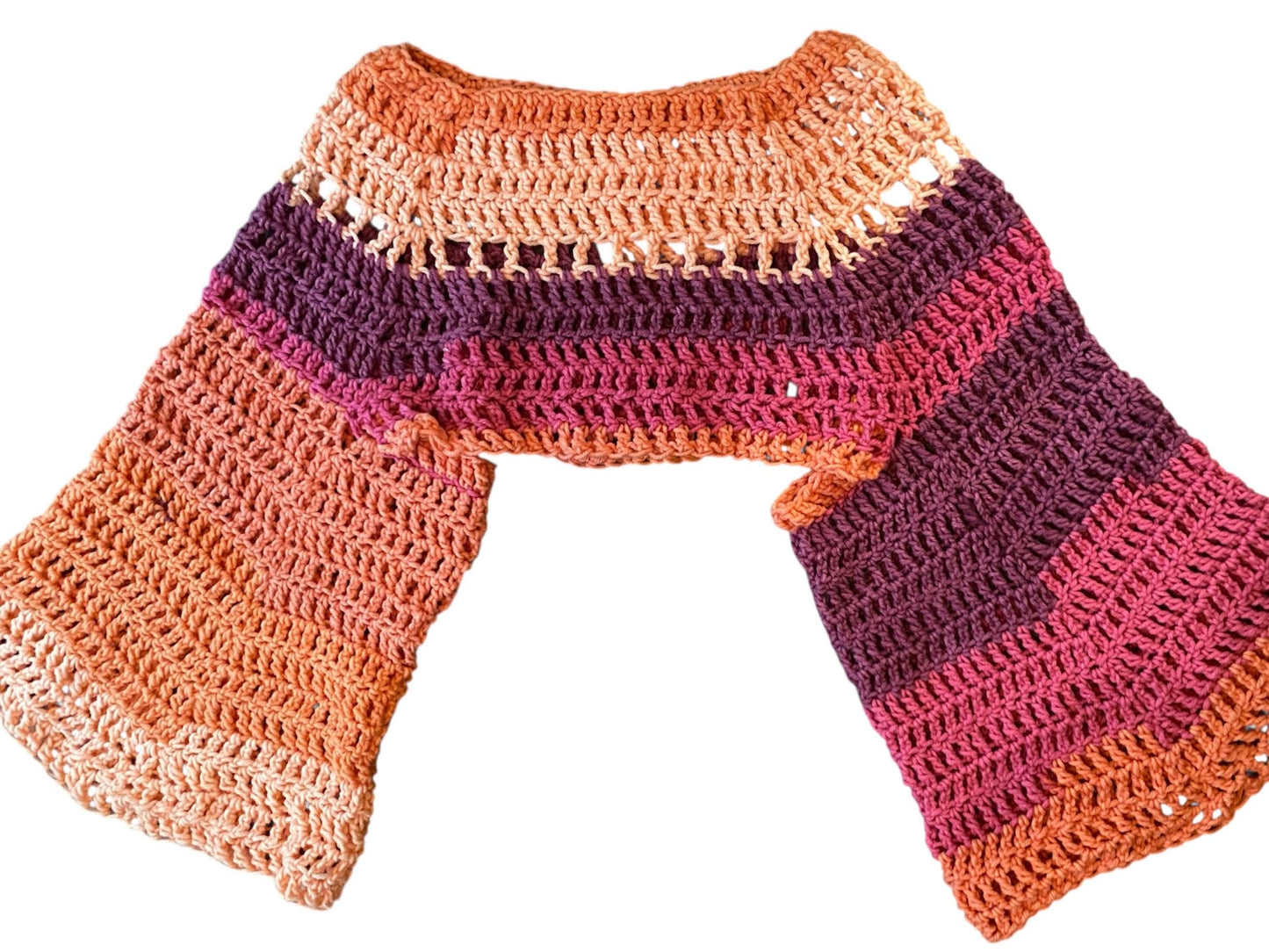 Flowy Bolero Shrug Crochet Pattern For Crocheters