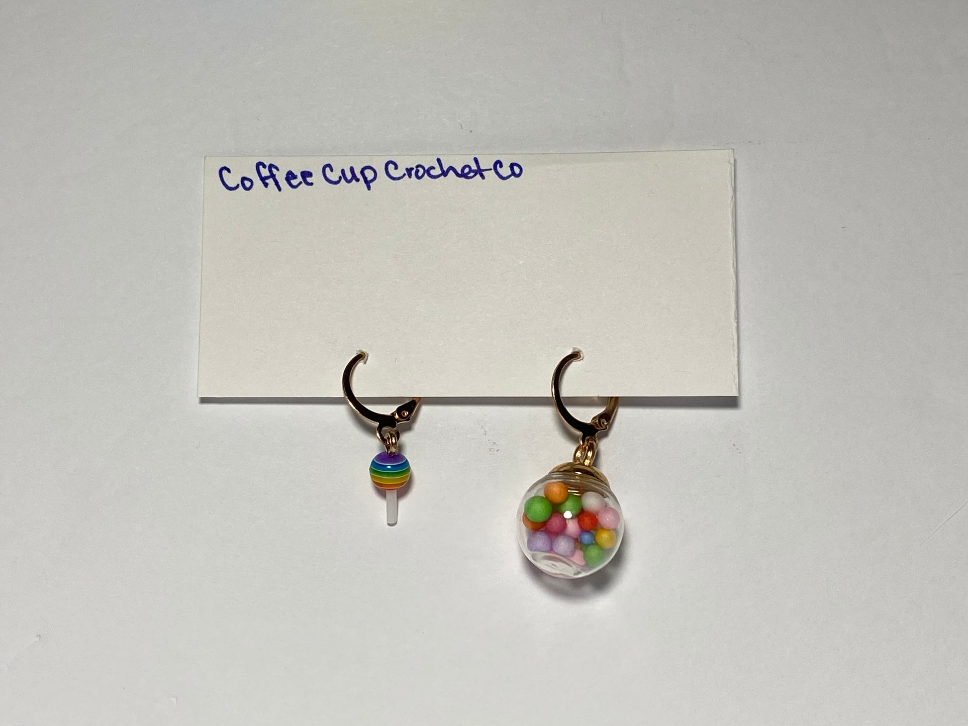 Handmade Candy Themed Stitch Markers For Crocheters and Knitters