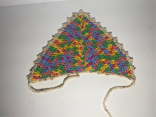 Crocheted Pride Bandana