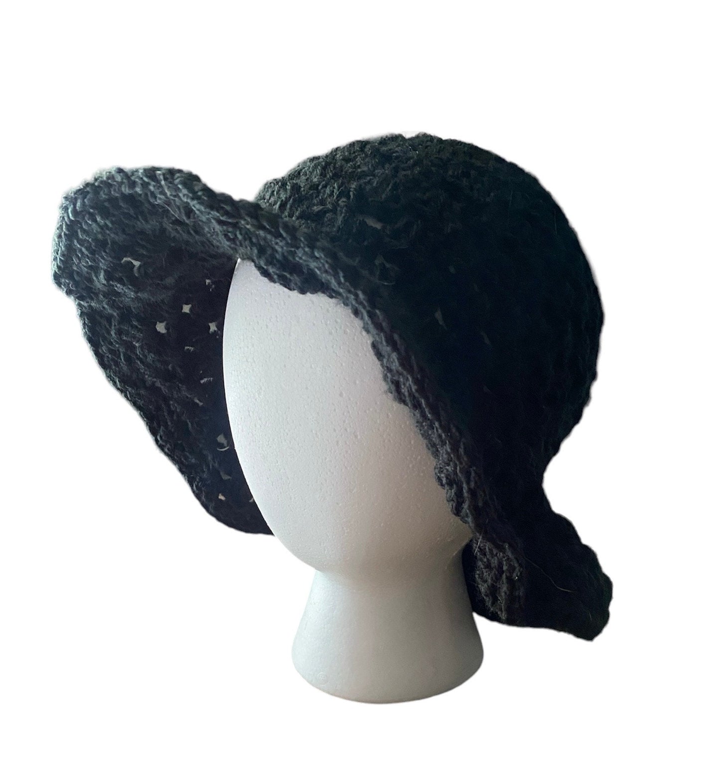 Homemade Crocheted Bucket Hat Granny Stitch Hat For Summer