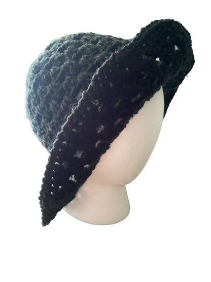 Homemade Crocheted Bucket Hat Granny Stitch Hat For Summer