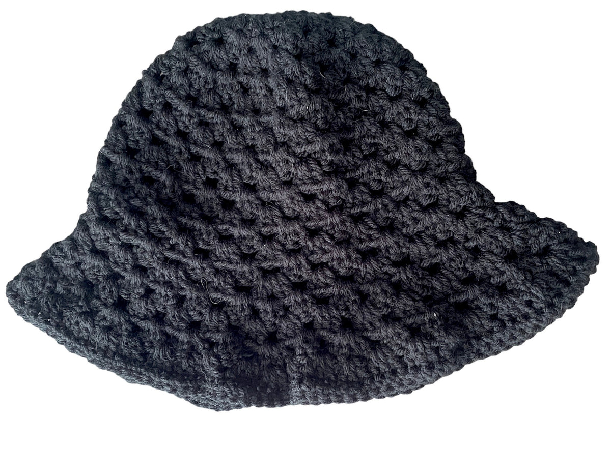 Homemade Crocheted Bucket Hat Granny Stitch Hat For Summer