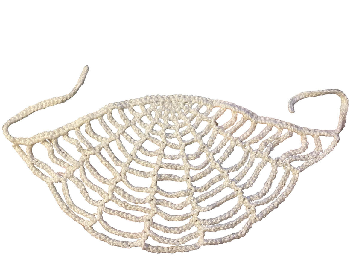 Handmade Crocheted Acrylic Spider Web Bandana Unique Headscarf For Halloween