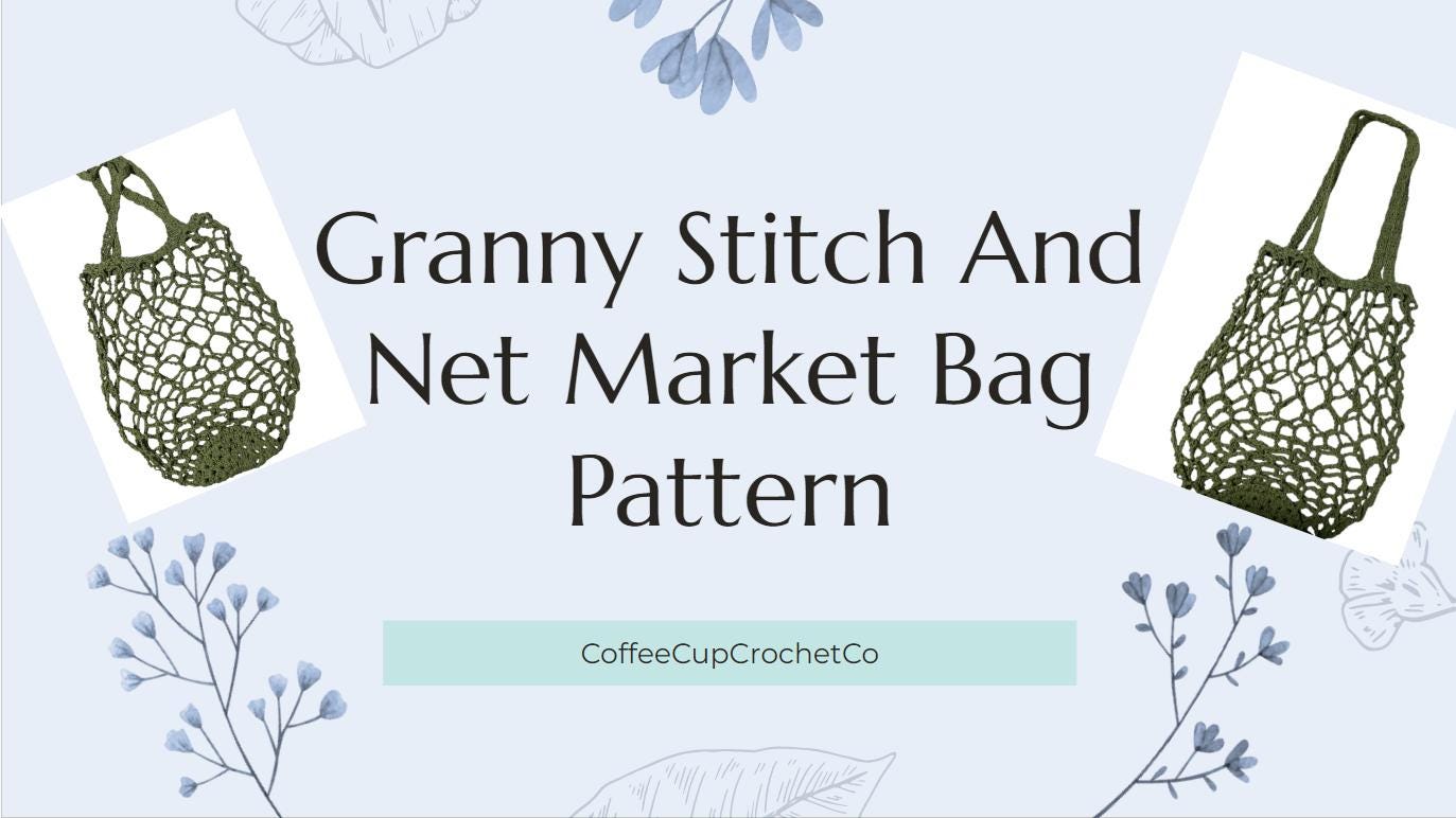 Net Crochet Market Bread Bag Pattern For Crocheters