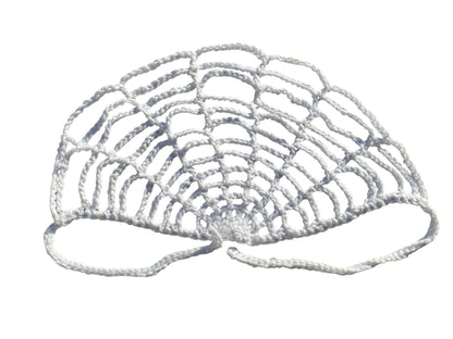 Handmade Crocheted Spider Web Bandana Unique Headscarf For Halloween